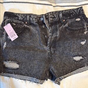 Wild Fable Black Distressed Jean Shorts